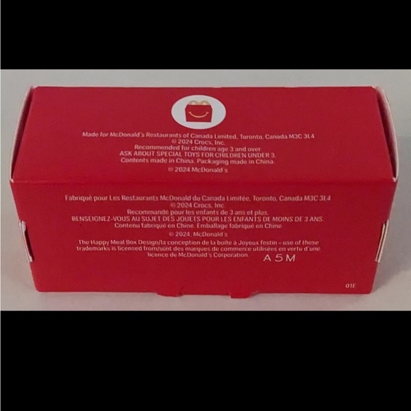 McDonalds Canada X Crocs Happy Meal Toy Brand New in Box w/ Happy Meal Box A5M - Picture 6 of 10